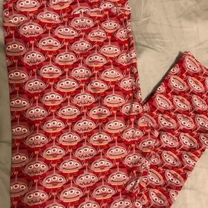 LuLaRoe Pants - Lularoe TC Red Toy Story Alien Leggings LuLaRoe Pants - Lularoe TC Red Toy Story Alien Leggings